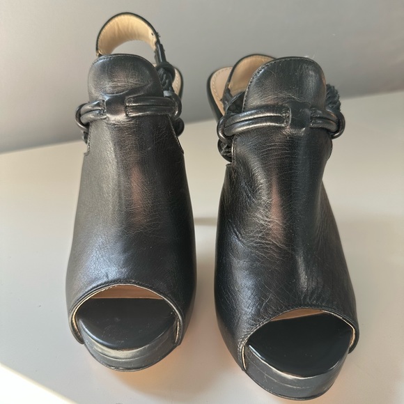 Calvin Klein Black Peep-toe High Heel Juliana 6.5 - Picture 6 of 8